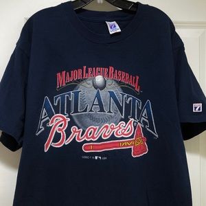 Vintage 90s Atlanta Braves Single Stitch Logo 7 Tee